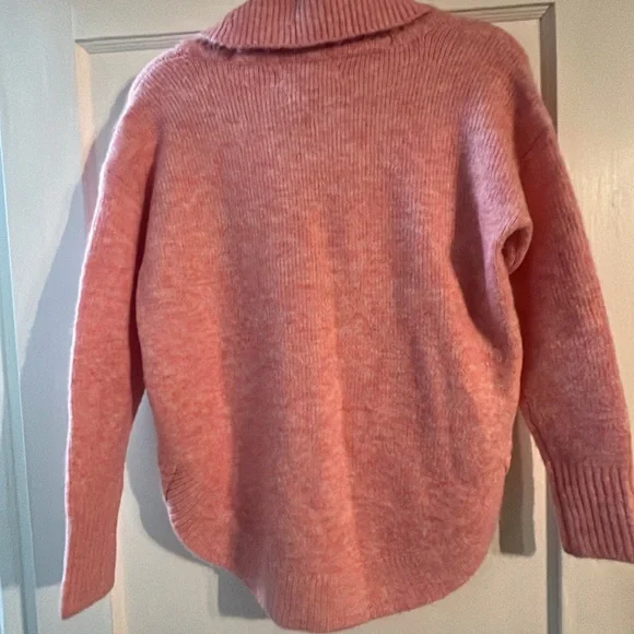 LOFT Blush Pink Cowl Neck Sweater - Picture 3 of 4